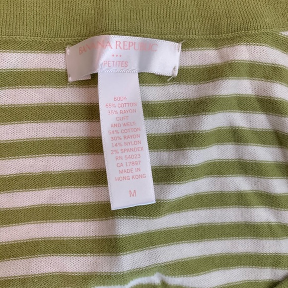 Banana Republic Factory // green/white stripe EUC - Picture 2 of 6